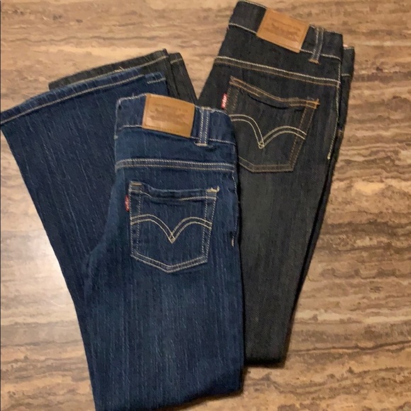 LEVIS STRETCH 517 Flair SZ 8 & SZ 10 regular 2 pc - Picture 8 of 10
